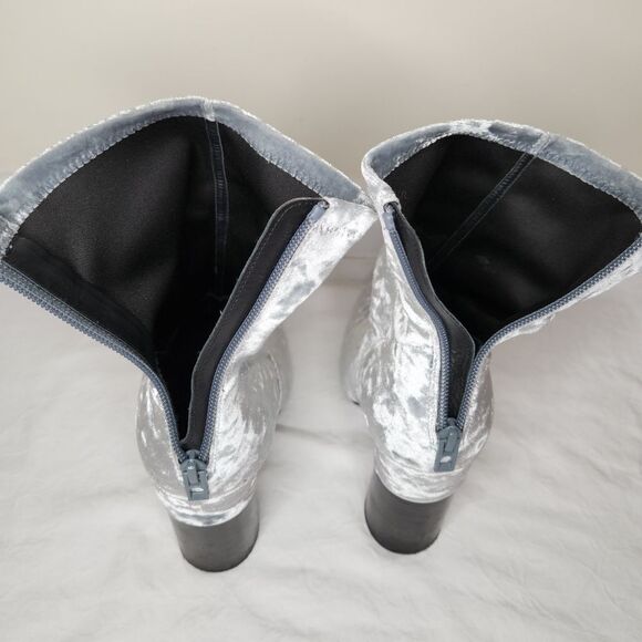 Philip Lim Aqua Velvet HighHeel Boots - Picture 10 of 15